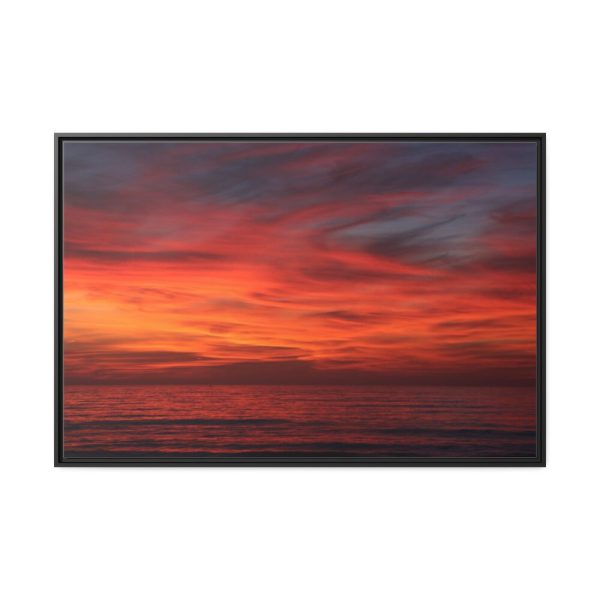 Afterglow Sky Image Framed Canvas