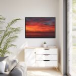 Afterglow Sky Image Framed Canvas - Image 4