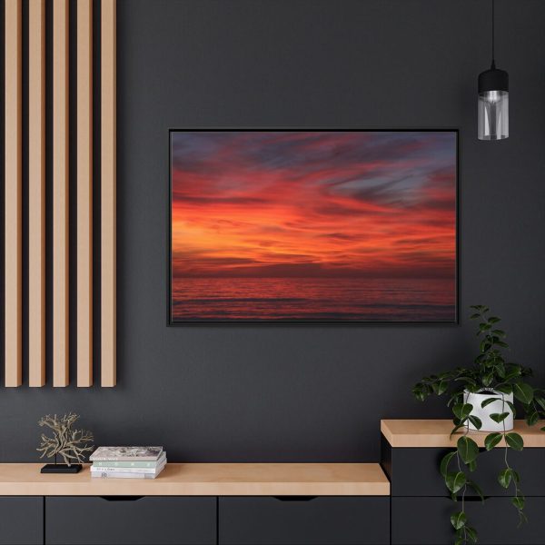Afterglow Sky Image Framed Canvas