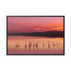 88289-556.jpg Sunset Leaves Silhouette Framed Canvas