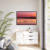 88289-558.jpg Sunset Leaves Silhouette Framed Canvas