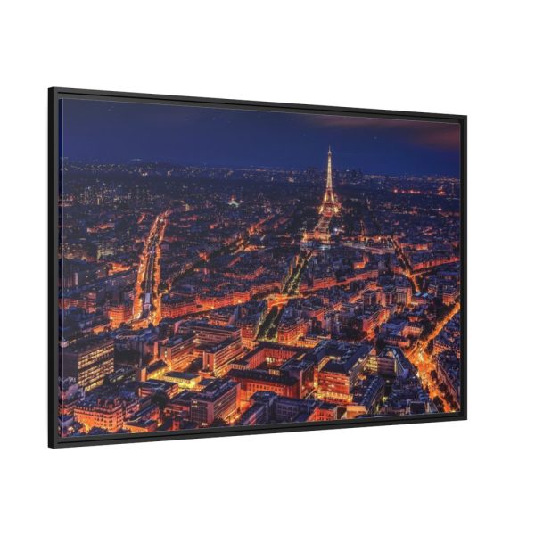 88289-60.jpg Eiffel Tower in Night Framed Canvas