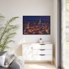 88289-63.jpg Eiffel Tower in Night Framed Canvas