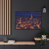 88289-64.jpg Eiffel Tower in Night Framed Canvas