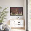 88289-68.jpg Eiffel Tower Lights and Fountains Framed Canvas