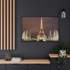 88289-69.jpg Eiffel Tower Lights and Fountains Framed Canvas
