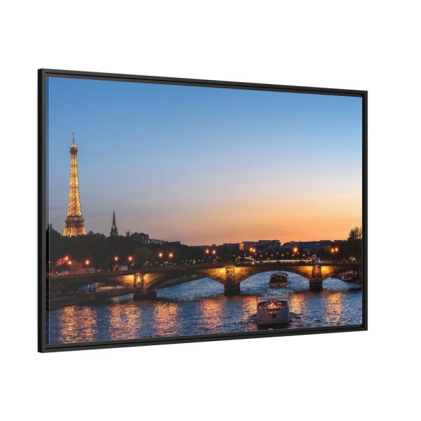 88289-70.jpg Eiffel Tower in Sunset Framed Canvas