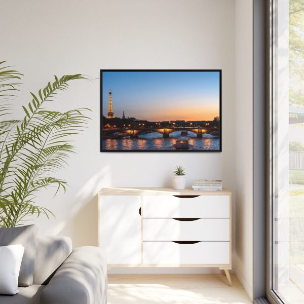 88289-73.jpg Eiffel Tower in Sunset Framed Canvas