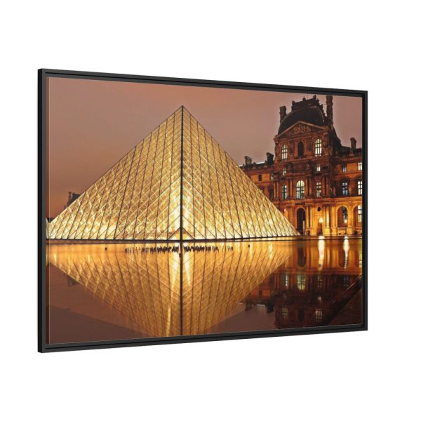 88289-75.jpg Louvre Pyramid in Paris Framed Canvas