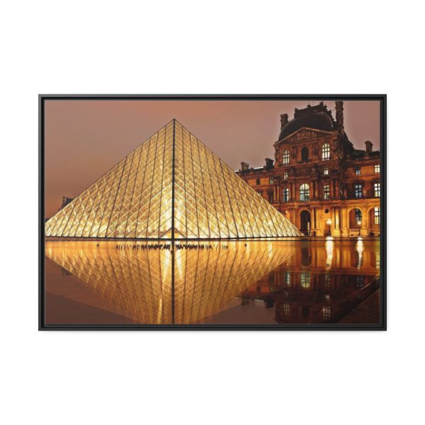 88289-76.jpg Louvre Pyramid in Paris Framed Canvas