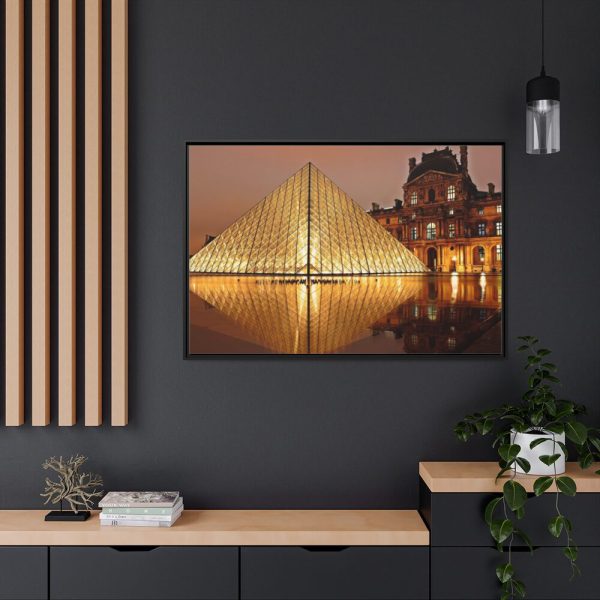 88289-79.jpg Louvre Pyramid in Paris Framed Canvas