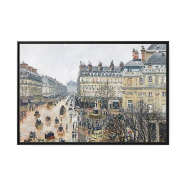 French Theater Square, Paris Framed Canvas