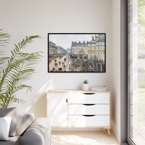 French Theater Square, Paris Framed Canvas