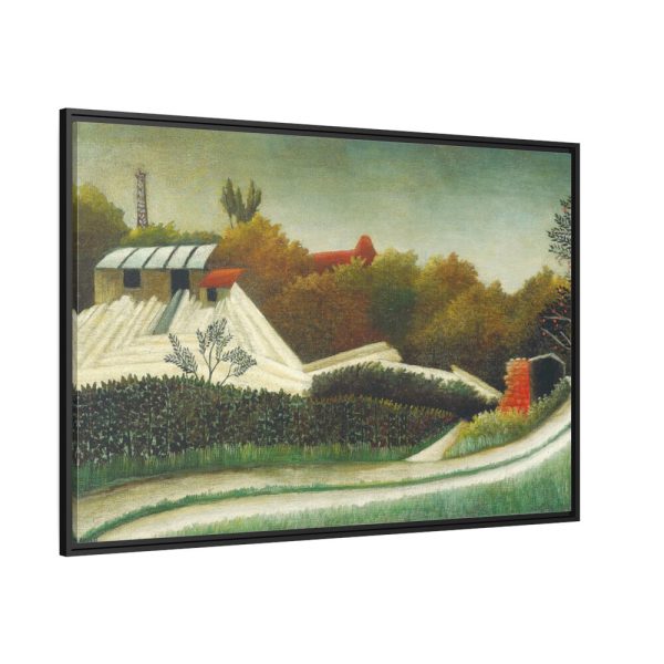 88289-90.jpg Sawmill, Outskirts of Paris Framed Canvas