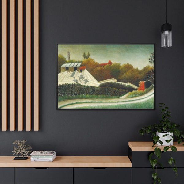 88289-94.jpg Sawmill, Outskirts of Paris Framed Canvas