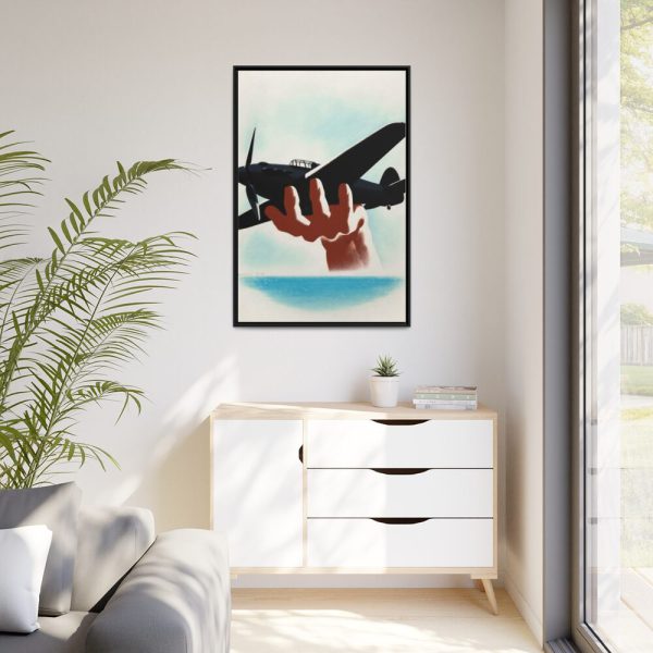 88299-102.jpg Aeroplane in Hand Framed Canvas