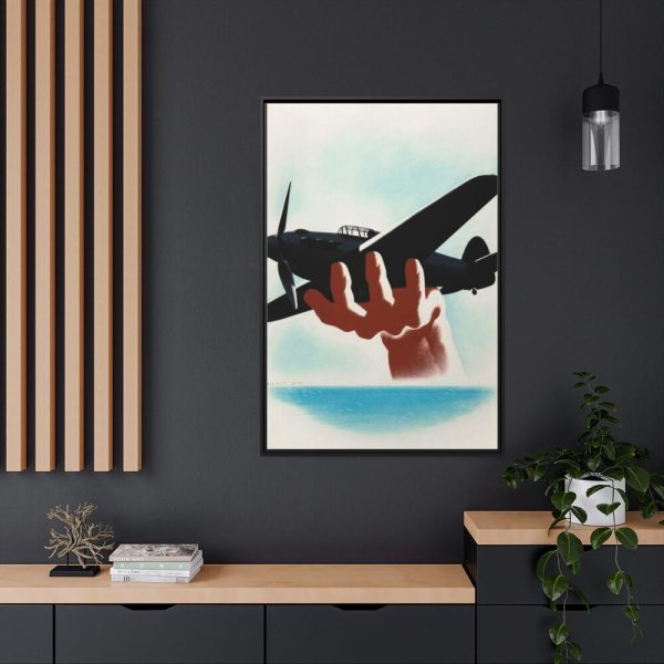 88299-103.jpg Aeroplane in Hand Framed Canvas