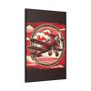 88299-104.jpg Vintage Red Biplane Flying Through the Sky Framed Canvas