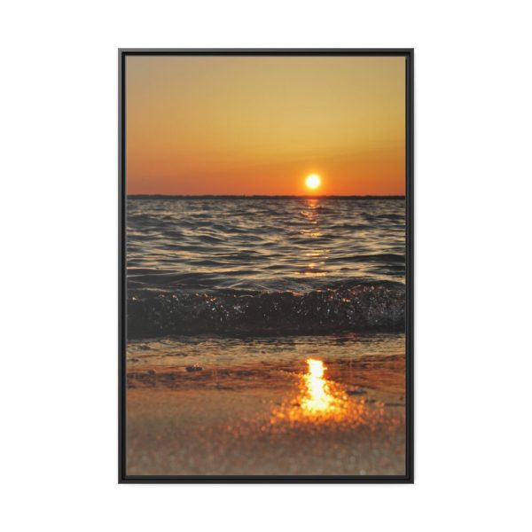 88299-125.jpg Sunset on Coast Framed Canvas