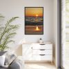 88299-127.jpg Sunset on Coast Framed Canvas