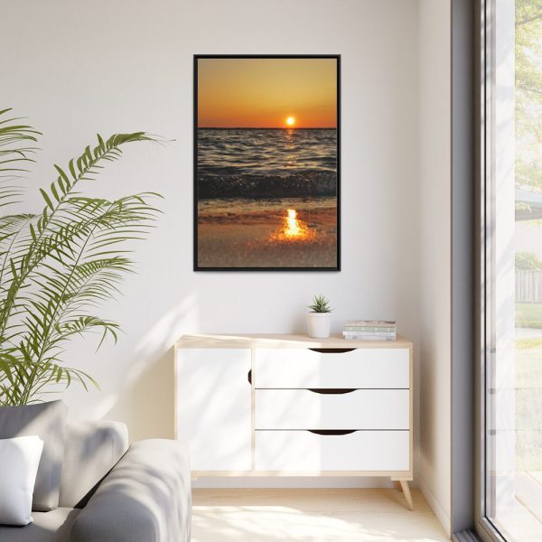88299-127.jpg Sunset on Coast Framed Canvas