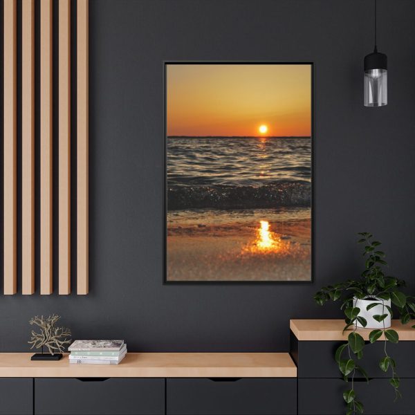 88299-128.jpg Sunset on Coast Framed Canvas