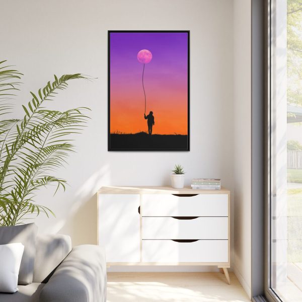 88299-132.jpg Abstract Moon Balloon Framed Canvas