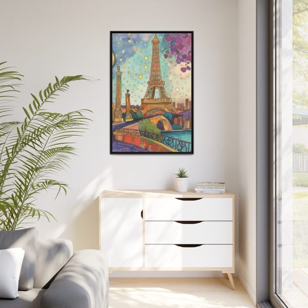 88299-28.jpg Whimsical Paris France Art Print Framed Canvas