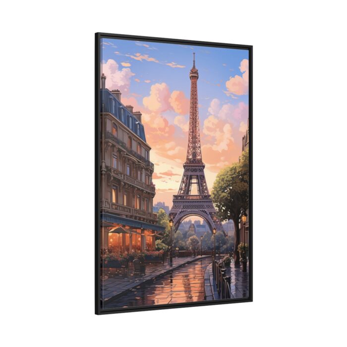 Paris and the Eiffel Tower Framed Canvas - Image 1