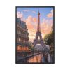 88299-40.jpg Paris and the Eiffel Tower Framed Canvas