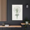 88299-68.jpg Hand Drawn White Blood Lily Framed Canvas