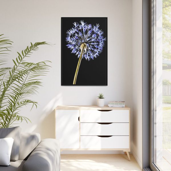 88299-77.jpg Dandelion on Black Framed Canvas
