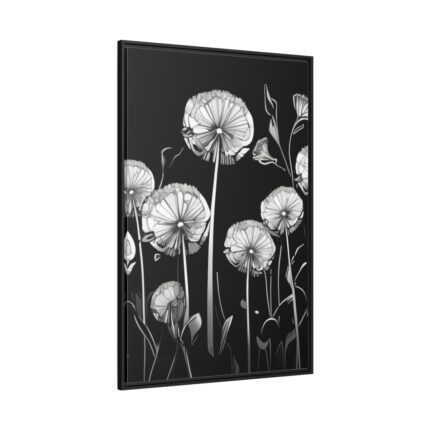 Make a Wish Dandelion II Framed Canvas