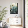 88299-87.jpg Abstract Dandelion Meadow Art Framed Canvas