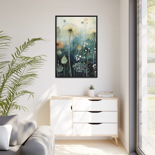 88299-87.jpg Abstract Dandelion Meadow Art Framed Canvas