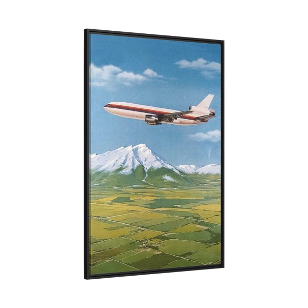 United Airlines DC-10 Framed Canvas