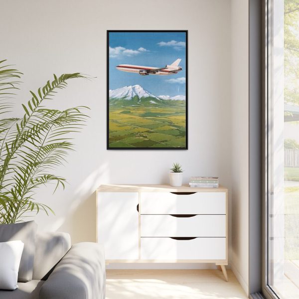 United Airlines DC-10 Framed Canvas