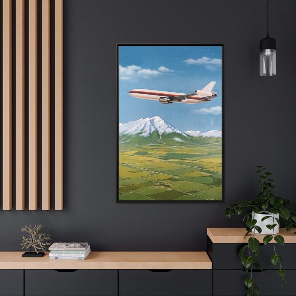 United Airlines DC-10 Framed Canvas
