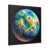 88302.jpg Colorful Planet Framed Canvas