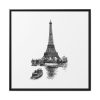 88302-11.jpg Vintage European Style Eiffel Tower Framed Canvas