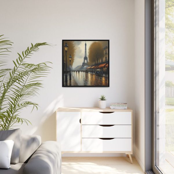88302-28.jpg Rain in Paris Framed Canvas