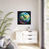 88302-3.jpg Colorful Planet Framed Canvas
