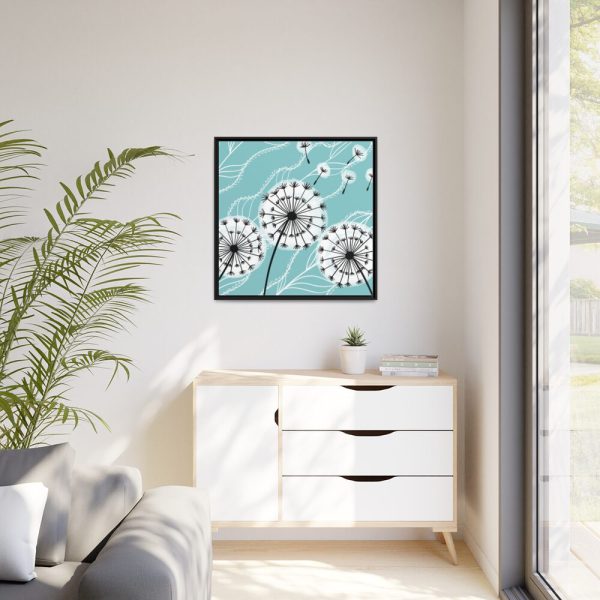 88302-43.jpg Fluffy Dandelion Illustration Framed Canvas