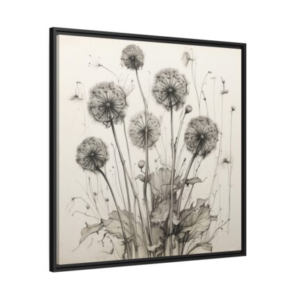 Make a Wish Dandelion Framed Canvas