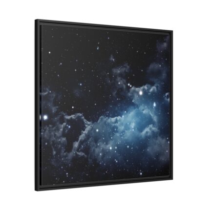 Starry Sky Stars Clouds Framed Canvas