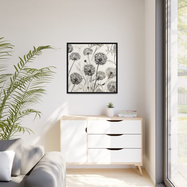 88302-53.jpg Dandelion Flower Blossom Framed Canvas