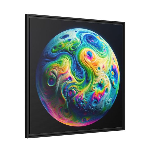 88302.jpg Colorful Planet Framed Canvas