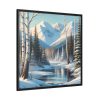 88302-70.jpg Winter Landscape in Alaska Framed Canvas