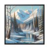 88302-71.jpg Winter Landscape in Alaska Framed Canvas