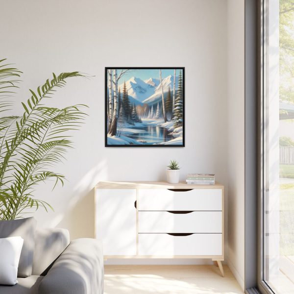 88302-73.jpg Winter Landscape in Alaska Framed Canvas
